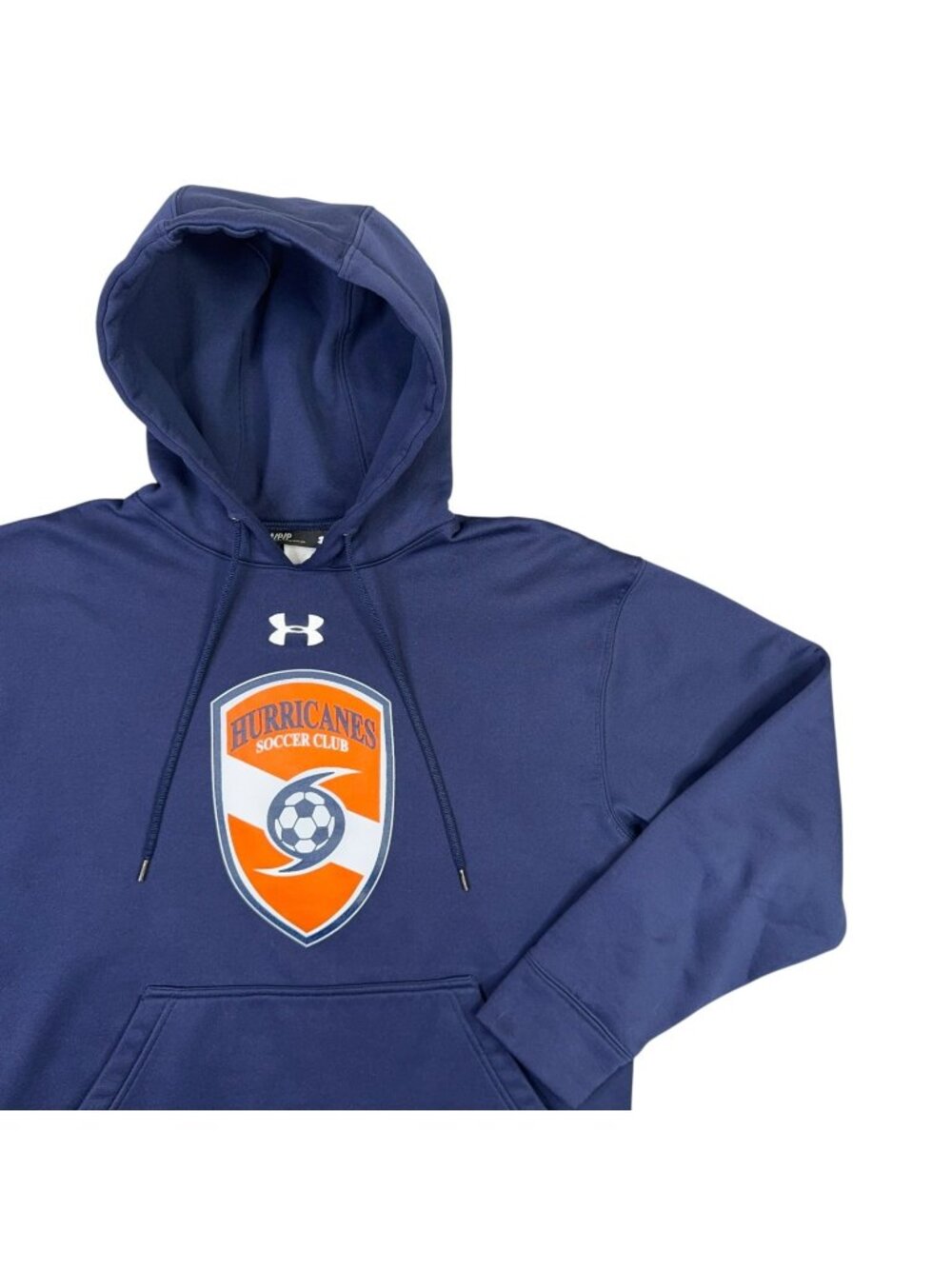 Under Armour Hurricanes Soccer Club Hoodie Mens Small S Blue Pullover Sweatshirt